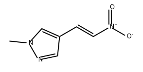 1H-Pyrazole, 1-methyl-4-[(1E)-2-nitroethenyl]- Struktur