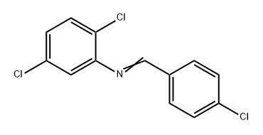 Benzenamine, 2,5-dichloro-N-[(4-chlorophenyl)methylene]- Struktur