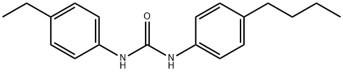 Urea, N-(4-butylphenyl)-N'-(4-ethylphenyl)- Struktur