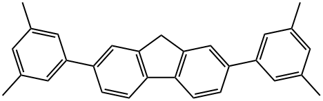 9H-Fluorene, 2,7-bis(3,5-dimethylphenyl)- Struktur