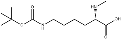 L-Lysine, N6-[(1,1-dimethylethoxy)carbonyl]-N2-methyl- Struktur