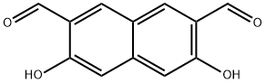 2,7-Naphthalenedicarboxaldehyde, 3,6-dihydroxy- Struktur