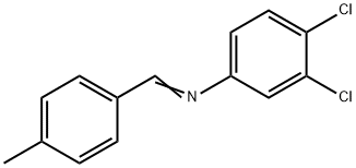 Benzenamine, 3,4-dichloro-N-[(4-methylphenyl)methylene]- Struktur