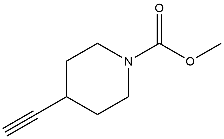 Methyl 4-ethynyl-1-piperidinecarboxylate Struktur