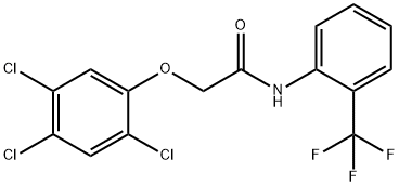 2-(2,4,5-Trichlorophenoxy)-N-[2-(trifluoromethyl)phenyl]acetamide Struktur