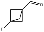 Bicyclo[1.1.1]pentane-1-carboxaldehyde, 3-fluoro- Struktur