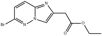 Imidazo[1,2-b]pyridazine-2-acetic acid, 6-bromo-, ethyl ester Struktur
