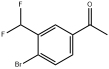 4'-Bromo-3'-(difluoromethyl)acetophenone Struktur