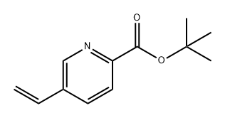 2-Pyridinecarboxylic acid, 5-ethenyl-, 1,1-dimethylethyl ester Struktur