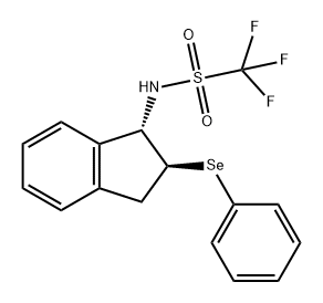 1,1,1-Trifluoro-N-((1S,2S)-2-(phenylselanyl)-2,3-dihydro-1H-inden-1-yl)methanesulfonamide