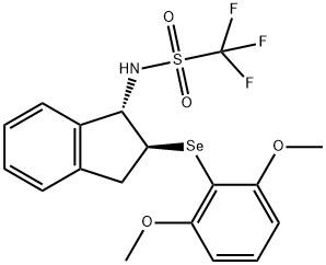 N-((1S,2S)-2-((2,6-Dimethoxyphenyl)selanyl)-2,3-dihydro-1H-inden-1-yl)-1,1,1-trifluoromethanesulfonamide