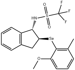 1,1,1-Trifluoro-N-((1S,2S)-2-((2-methoxy-6-methylphenyl)selanyl)-2,3-dihydro-1H-inden-1-yl)methanesulfonamide