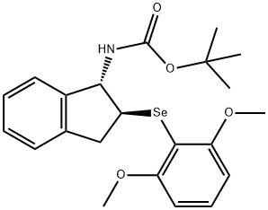 tert-Butyl ((1S,2S)-2-((2,6-dimethoxyphenyl)selanyl)-2,3-dihydro-1H-inden-1-yl)carbamate