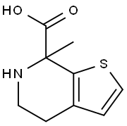 Thieno[2,3-c]pyridine-7-carboxylic acid, 4,5,6,7-tetrahydro-7-methyl- Struktur