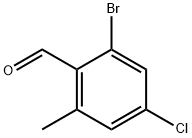 Benzaldehyde, 2-bromo-4-chloro-6-methyl- Struktur
