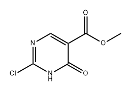 5-Pyrimidinecarboxylic acid, 2-chloro-1,6-dihydro-6-oxo-, methyl ester Struktur