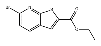 Thieno[2,3-b]pyridine-2-carboxylic acid, 6-bromo-, ethyl ester Struktur