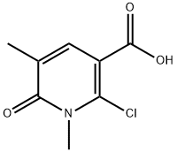 3-Pyridinecarboxylic acid, 2-chloro-1,6-dihydro-1,5-dimethyl-6-oxo- Struktur