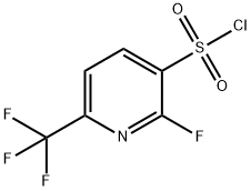 2-fluoro-6-(trifluoromethyl)pyridine-3-sulfonyl chloride Struktur