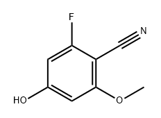 2-FLUORO-4-HYDROXY-6-METHOXYBENZONITRILE, 2091302-91-7, 結(jié)構(gòu)式