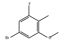 Benzene, 5-bromo-1-fluoro-3-methoxy-2-methyl- Struktur