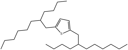 Thiophene, 2,5-bis(2-butyloctyl)- Struktur
