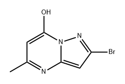 Pyrazolo[1,5-a]pyrimidin-7-ol, 2-bromo-5-methyl- Struktur