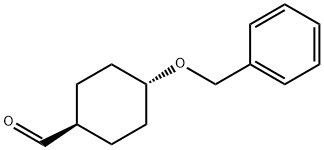 Cyclohexanecarboxaldehyde, 4-(phenylmethoxy)-, trans- Struktur