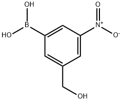 Boronic acid, B-[3-(hydroxymethyl)-5-nitrophenyl]- Struktur