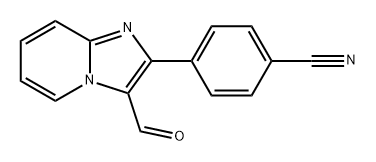 Benzonitrile, 4-(3-formylimidazo[1,2-a]pyridin-2-yl)- Struktur