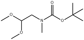 Carbamic acid, N-(2,2-dimethoxyethyl)-N-methyl-, 1,1-dimethylethyl ester Struktur