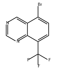 Quinazoline, 5-bromo-8-(trifluoromethyl)- Struktur