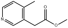 3-Pyridineacetic acid, 4-methyl-, methyl ester Struktur