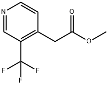 4-Pyridineacetic acid, 3-(trifluoromethyl)-, methyl ester Struktur