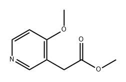 3-Pyridineacetic acid, 4-methoxy-, methyl ester Struktur
