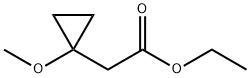 Cyclopropaneacetic acid, 1-methoxy-, ethyl ester Struktur