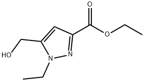 ethyl 1-ethyl-5-(hydroxymethyl)-1H-pyrazole-3-carboxylate Struktur
