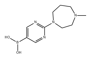 Boronic acid, B-[2-(hexahydro-4-methyl-1H-1,4-diazepin-1-yl)-5-pyrimidinyl]- Structure