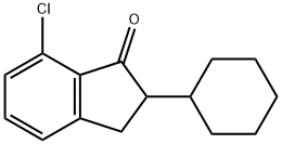 2-cyclohexyl-7-chloro-1-indanone Struktur