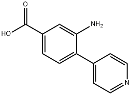 Benzoic acid, 3-amino-4-(4-pyridinyl)- Struktur