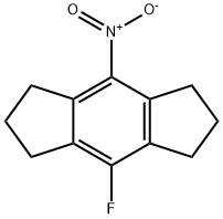 s-Indacene, 4-fluoro-1,2,3,5,6,7-hexahydro-8-nitro- Struktur