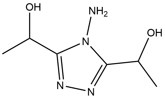 1-[4-amino-5-(1-hydroxyethyl)-1,2,4-triazol-3-yl]ethanol Struktur