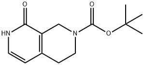 2,7-Naphthyridine-2(1H)-carboxylic acid, 3,4,7,8-tetrahydro-8-oxo-, 1,1-dimethylethyl ester Struktur