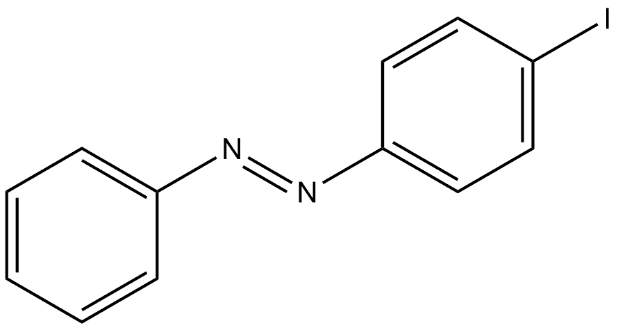 (1E)-1-(4-Iodophenyl)-2-phenyldiazene Struktur