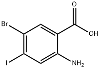 Benzoic acid, 2-amino-5-bromo-4-iodo- Structure