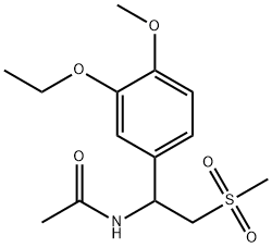 Acetamide, N-[1-(3-ethoxy-4-methoxyphenyl)-2-(methylsulfonyl)ethyl]- Struktur