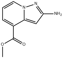 Pyrazolo[1,5-a]pyridine-4-carboxylic acid, 2-amino-, methyl ester Struktur