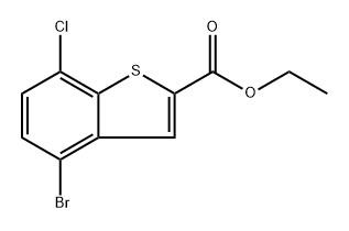 ethyl 4-bromo-7-chlorobenzo[b]thiophene-2-carboxylate Struktur