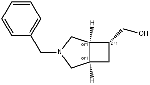 rel-((1R,5R,6R)-3-benzyl-3-azabicyclo[3.2.0]heptan) Struktur