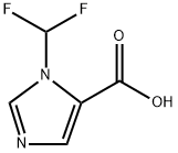 1-(Difluoromethyl)-1H-imidazole-5-carboxylic acid Struktur